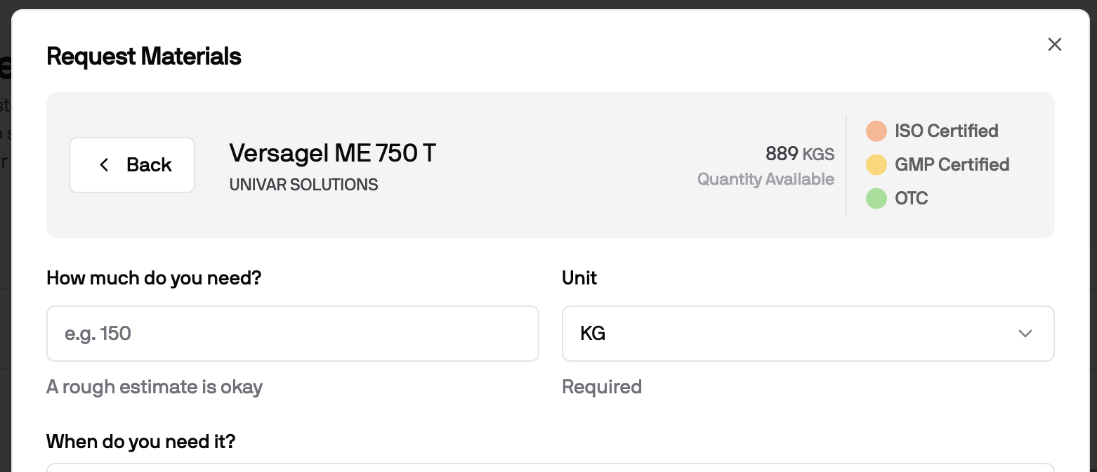 Screenshot of Product